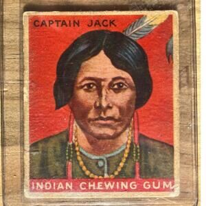 ORIGINAL CAPTAIN JACK 1933 GOUDY INDIAN CHEWING GUM CARD #41 NATIVE AMERICAN